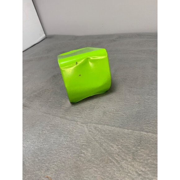 Vintage Lime Green Metal Match Holder with Wall Mount Design 1970s - Picture 5 of 8